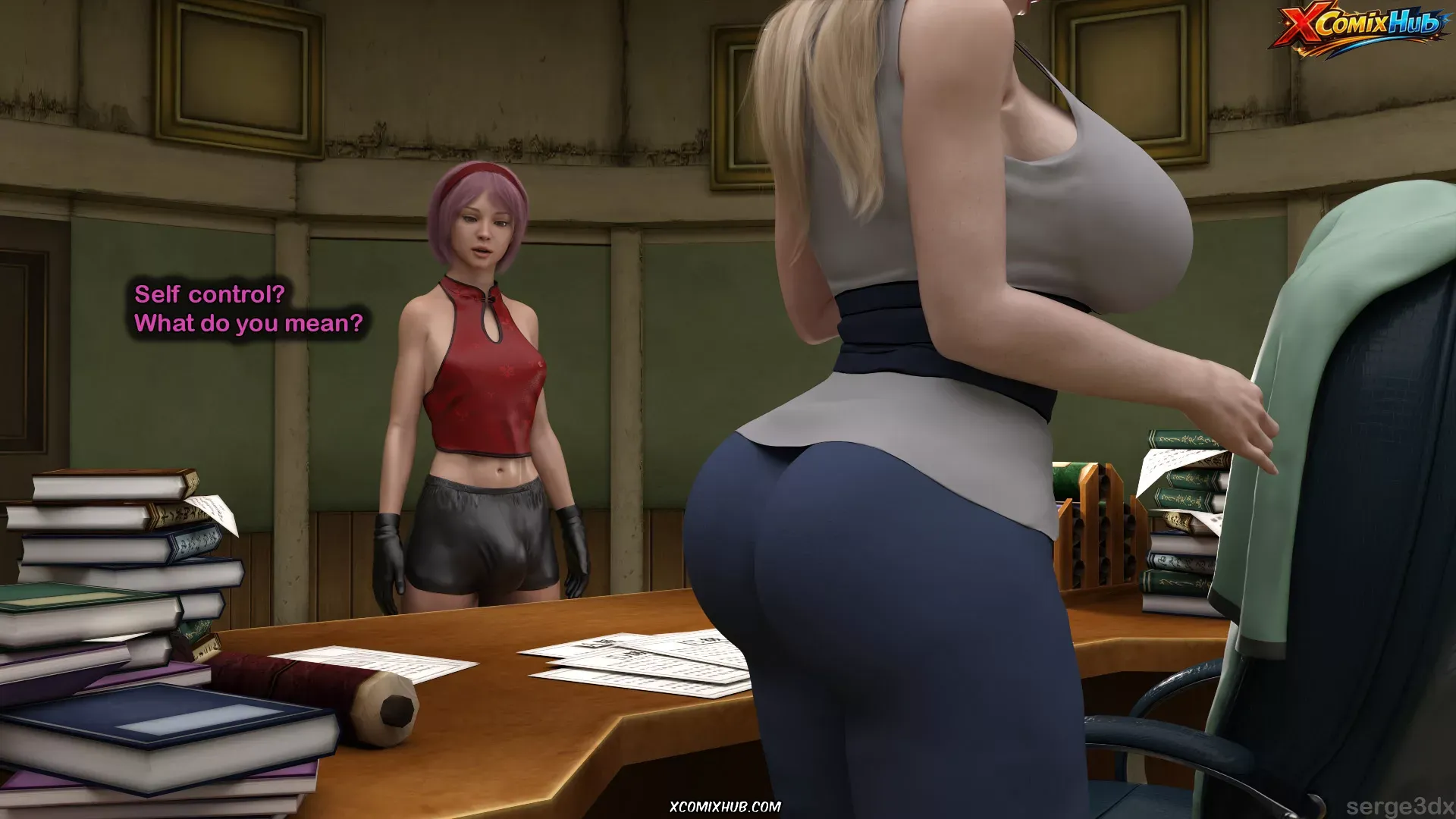 Training Tsunade Serge3dx 078 Comic Page 78